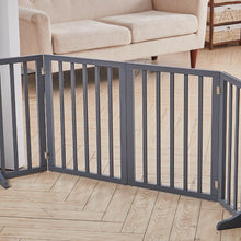 Load image into Gallery viewer, Wooden Foldable Freestanding 4 Panel Pet Gate
