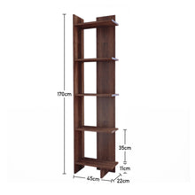Load image into Gallery viewer, Modern 5-Tier Corner Bookshelf Shelf Unit
