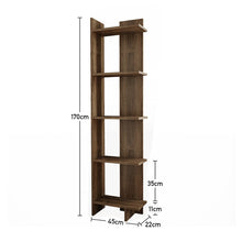 Load image into Gallery viewer, 5 Tier Bookshelf Shelf Storage Shelving Unit Corner Rack Display Stand Shelves &amp; Racks Living and Home 
