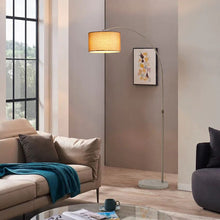 Load image into Gallery viewer, Arched Floor Lamp Marble Base with Shade Living and Home 
