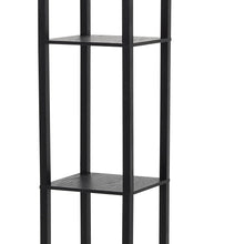 Load image into Gallery viewer, Floor Lamp Wood Standing with Storage Shelf
