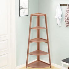 Load image into Gallery viewer, Elegant Corner 5-Tier Shelf Unit with Eco-Friendly Finish Living and Home 

