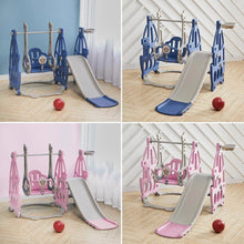 Load image into Gallery viewer, 3 in 1 Kids Swing and Slide Set Toddler Climber Playset Swing Sets &amp; Playsets Living and Home 
