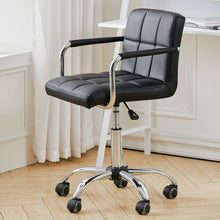 Load image into Gallery viewer, Low Back Faux Leather with Chrome Base Living and Home Black 
