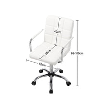 Load image into Gallery viewer, Mid Back Faux Leather with Chrome Base Living and Home 
