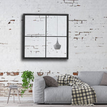 Load image into Gallery viewer, Classic Window Mirror Wall Accent Metal Framed Mirror Wall Mirrors Living and Home 
