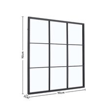 Load image into Gallery viewer, Classic Window Mirror Wall Accent Metal Framed Mirror Wall Mirrors Living and Home 
