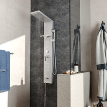 Load image into Gallery viewer, 5 Function Silver Shower Panel Bathroom Shower System with Hand Shower Head Shower Systems Living and Home 
