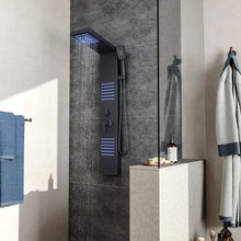 Load image into Gallery viewer, LED Lights Shower Panel 4 Function Wall Mount Shower System Bathroom Shower Living and Home 
