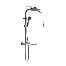Load image into Gallery viewer, Square Shower Column Triple Function Shower Mixer Set Bathroom Shower Living and Home 
