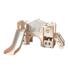Load image into Gallery viewer, Kids Playset with Slide Basket Hoop Indoor Toddler Playground
