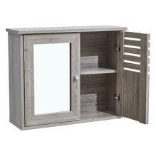 Load image into Gallery viewer, Livingandhome 600x492mm Wooden Bathroom Mirror Wall Cabinet
