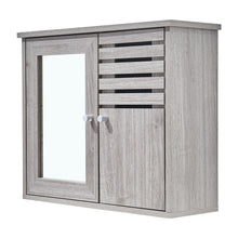 Load image into Gallery viewer, Livingandhome 600x492mm Wooden Bathroom Mirror Wall Cabinet
