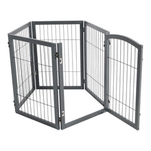 Load image into Gallery viewer, Freestanding Wooden Pet Playpen 4-Panel Pet Playpens Living and Home 
