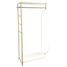 Load image into Gallery viewer, Modern Metal Clothes Rail with Mirror
