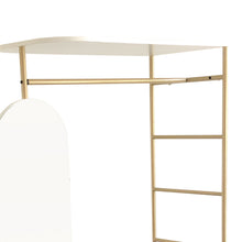 Load image into Gallery viewer, Modern Metal Clothes Rail with Mirror
