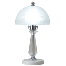 Load image into Gallery viewer, Crystal Table Lamp with Scalloped Lampshade
