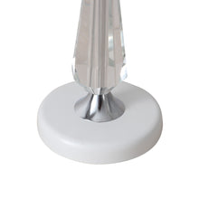 Load image into Gallery viewer, Crystal Table Lamp with Scalloped Lampshade
