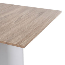 Load image into Gallery viewer, 3ft W White/Oak Multipurpose Folding Dining Table with 2 Drawers Dining Tables Living and Home 
