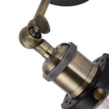 Load image into Gallery viewer, Industrial 1-Light Armed Sconce with Clear Glass Shade
