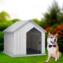 Load image into Gallery viewer, Waterproof Plastic Dog House Pet Kennel with Door Living and Home 
