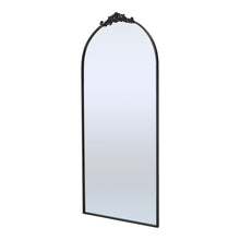 Load image into Gallery viewer, Vintage-Inspired Black Metal Framed Accent Mirror

