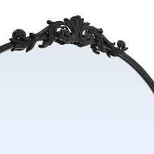 Load image into Gallery viewer, Vintage-Inspired Black Metal Framed Accent Mirror

