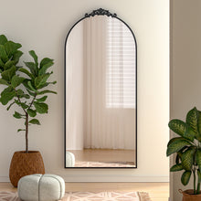 Load image into Gallery viewer, Vintage-Inspired Black Metal Framed Accent Mirror
