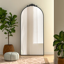 Load image into Gallery viewer, Vintage-Inspired Black Metal Framed Accent Mirror
