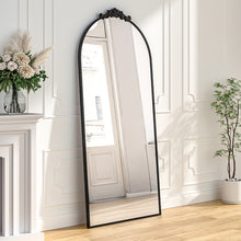 Load image into Gallery viewer, Vintage-Inspired Black Metal Framed Accent Mirror
