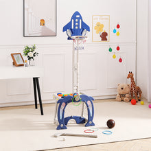 Load image into Gallery viewer, 4 in 1 Soccer Basketball Building Block Play Centre with Golf for Kids
