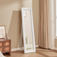 Load image into Gallery viewer, 150cm H Modern White Framed Full Length Mirror Wood Beveled Floor Mirror Full Length Mirrors Living and Home 

