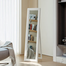 Load image into Gallery viewer, 150cm H Modern White Framed Full Length Mirror Wood Beveled Floor Mirror Full Length Mirrors Living and Home 
