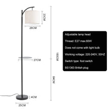 Load image into Gallery viewer, Arc Floor Lamp with Adjustable Shade Living and Home 
