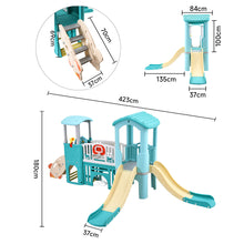 Load image into Gallery viewer, Toddlers Slide and Climber with Balls and Ring Toss
