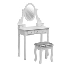 Load image into Gallery viewer, 138.5cm H Makeup Vanity Desk with Mirror and Stool Dressing Tables Living and Home 
