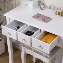 Load image into Gallery viewer, 138.5cm H Makeup Vanity Desk with Mirror and Stool Dressing Tables Living and Home 

