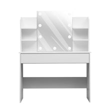 Load image into Gallery viewer, Modern Hollywood Vanity Desk with Lighted Mirror
