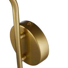 Load image into Gallery viewer, Golden Wall Light with Frosted Glass Shade
