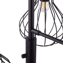 Load image into Gallery viewer, Black Modern Industrial Style 3-head Floor Lamp with Irregular Shade
