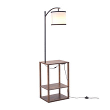 Load image into Gallery viewer, Modern Metal Floor Lamp Side Table 2 In 1
