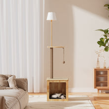 Load image into Gallery viewer, 2-in-1 Cat Climbing Frame Floor Lamp
