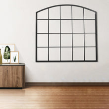 Load image into Gallery viewer, Black Industrial Arch Wall Mirror
