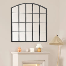 Load image into Gallery viewer, Black Industrial Arch Wall Mirror
