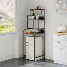 Load image into Gallery viewer, Multi-Functional Over Mini Fridge Stand with Storage
