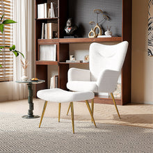 Load image into Gallery viewer, Accent Chair with Footstool Set

