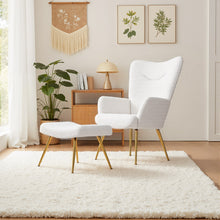 Load image into Gallery viewer, Accent Chair with Footstool Set
