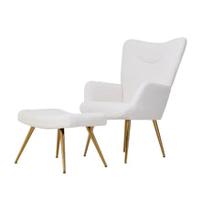 Load image into Gallery viewer, Accent Chair with Footstool Set
