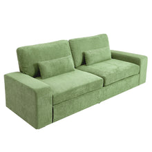 Load image into Gallery viewer, 2-Seater Chenille Upholstered Sofa with Pillows
