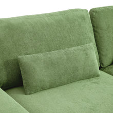 Load image into Gallery viewer, 2-Seater Chenille Upholstered Sofa with Pillows

